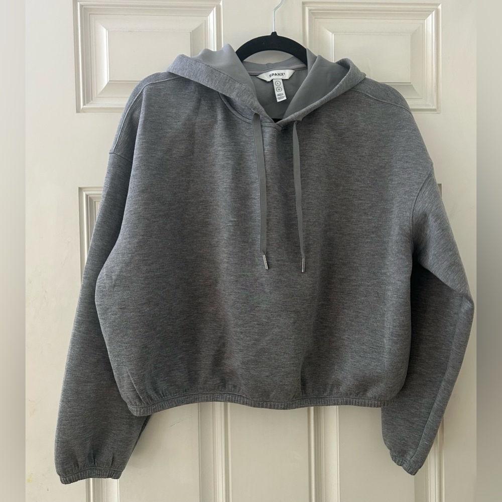 Spanx AirEssentials Cinched Hoodie – Gray – Size Large